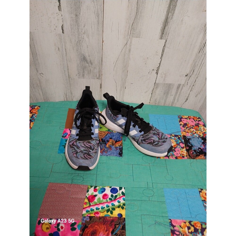 Adidas Girls Fortarun 2.0 ID4496 Multicolor Running Shoes Sneakers Size 4